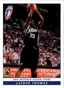 2005 Rittenhouse WNBA #2 LaToya Thomas