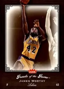 2005-06 Fleer Greats of the Game #3 - James Worthy - Los Angeles Lakers