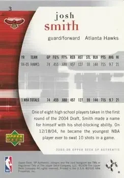 Back of Josh Smith