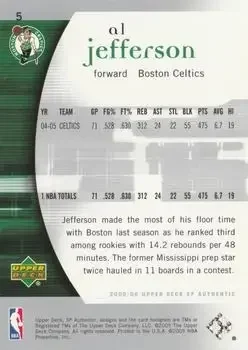 Back of Al Jefferson