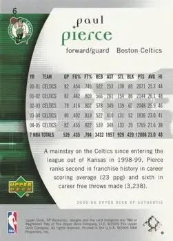 Back of Paul Pierce