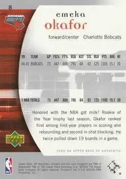 Back of Emeka Okafor