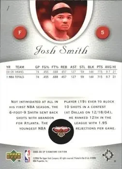 Back of Josh Smith