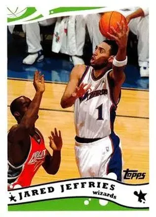 2005-06 Topps #53 - Jared Jeffries - Washington Wizards 2005-06 Topps #53 - Jared Jeffries - Washington Wizards