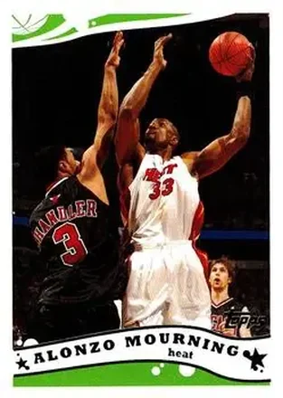 2005-06 Topps #67 - Alonzo Mourning - Miami Heat 2005-06 Topps #67 - Alonzo Mourning - Miami Heat