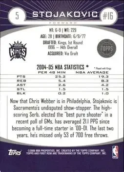 Back of Peja Stojaković