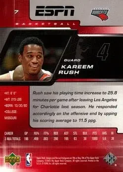 Back of Kareem Rush