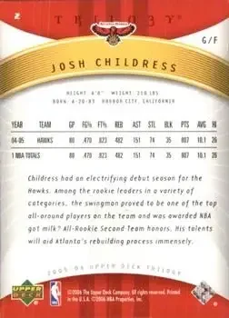 Back of Josh Childress