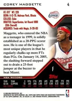 Back of Corey Maggette
