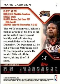 Back of Marc Jackson