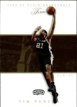 2004-05 Flair #10 Tim Duncan