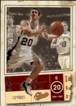 2004-05 Fleer Authentix #7 Manu Ginóbili