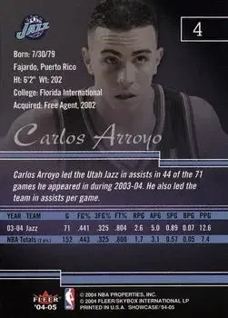 Back of Carlos Arroyo