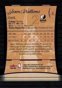 Back of Jason Williams