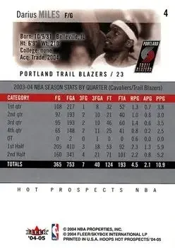 Back of Darius Miles