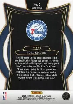 Back of Joel Embiid