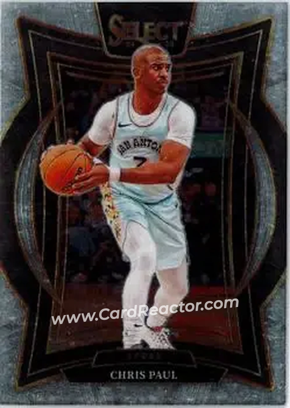 2024-25 Panini Select #22 - Chris Paul - San Antonio Spurs - Front 2024-25 Panini Select #22 - Chris Paul - San Antonio Spurs - Front