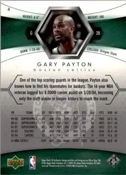 Back of Gary Payton