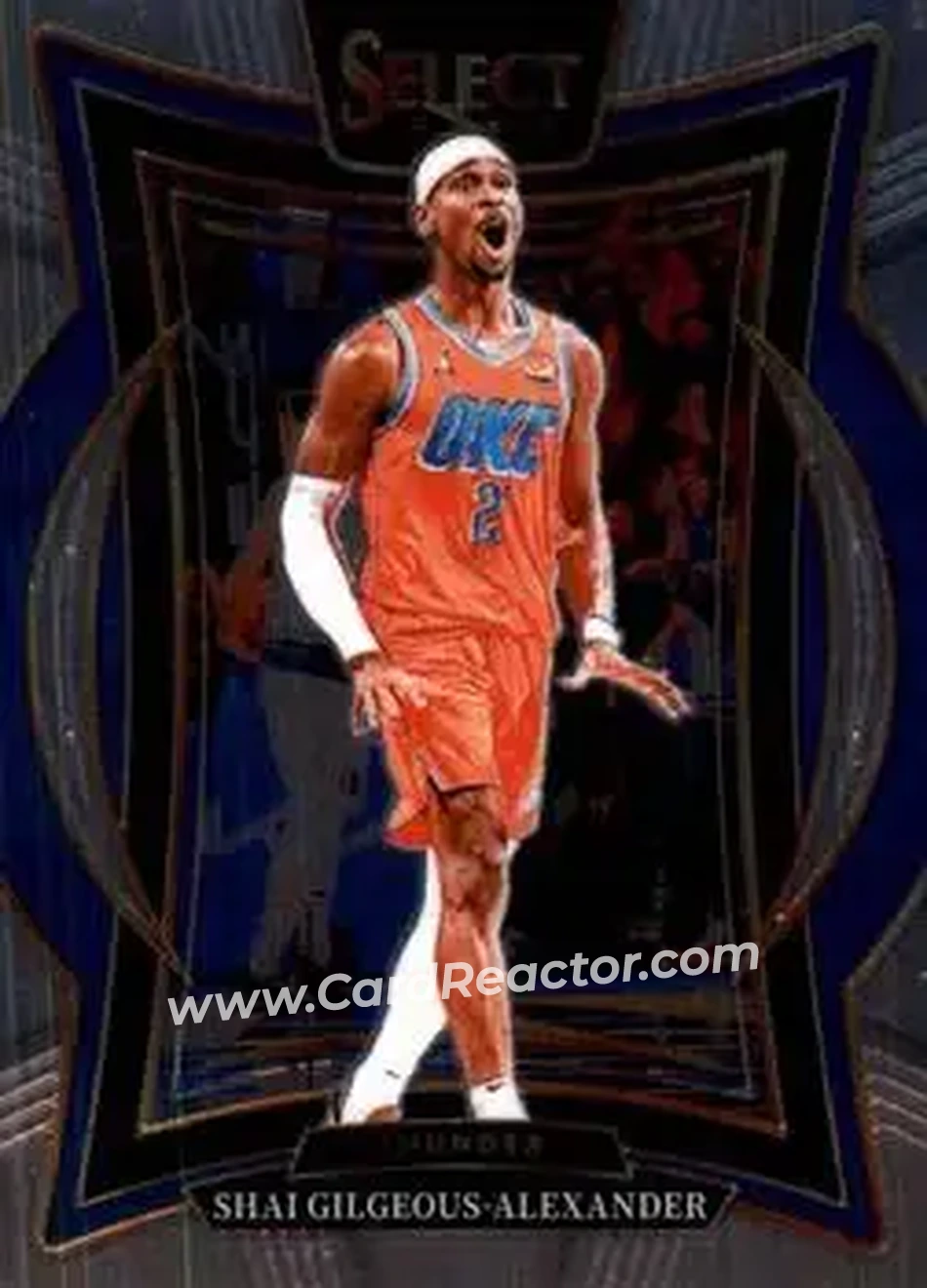 2024-25 Panini Select #36 - Shai Gilgeous-Alexander - Oklahoma City Thunder - Front 2024-25 Panini Select #36 - Shai Gilgeous-Alexander - Oklahoma City Thunder - Front