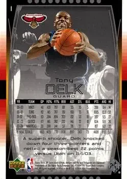 Back of Tony Delk