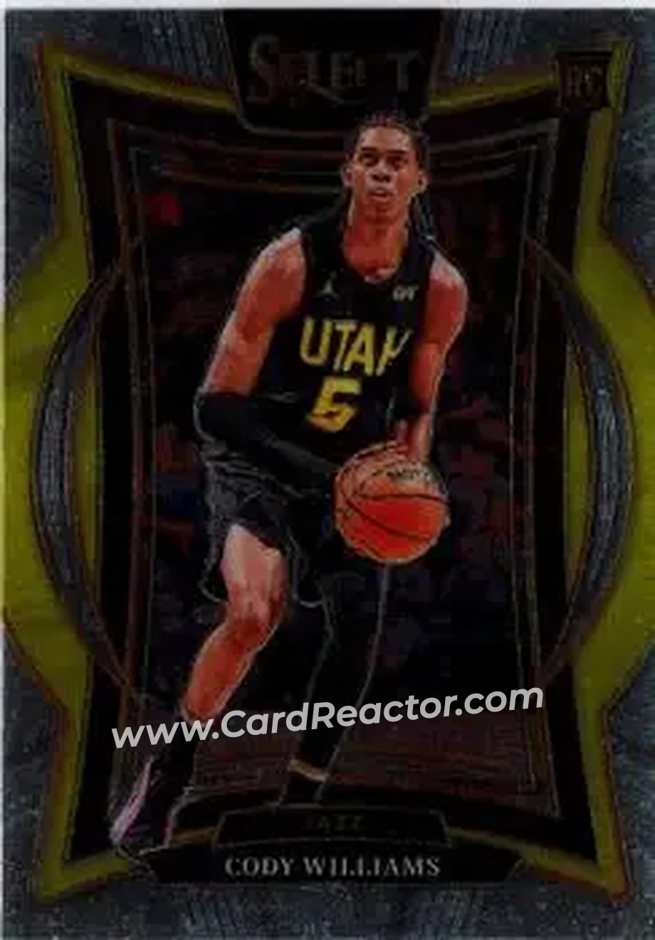 2024-25 Panini Select #71 - Cody Williams - Utah Jazz - Front