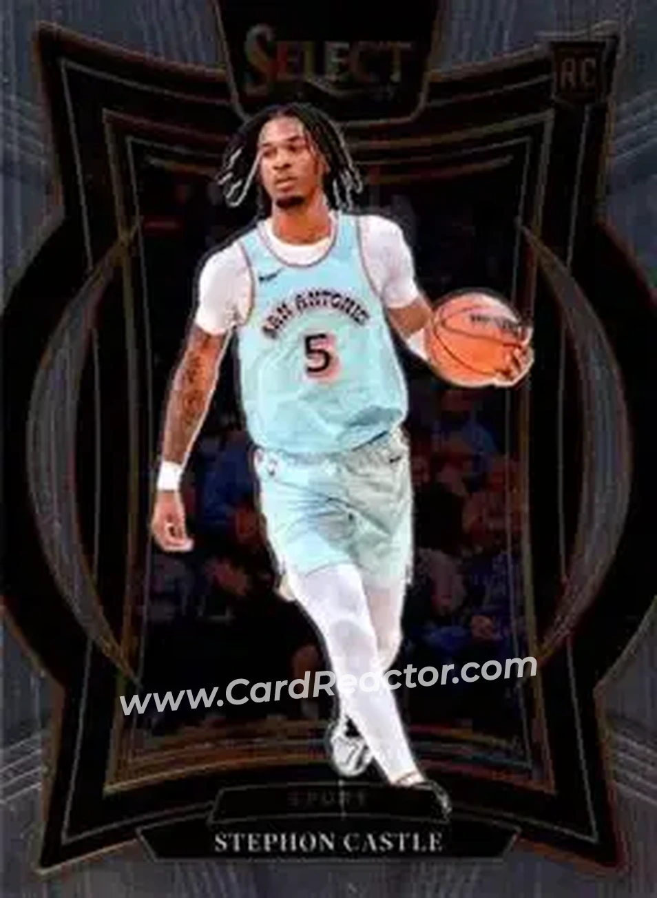2024-25 Panini Select #72 - Stephon Castle - San Antonio Spurs - Front