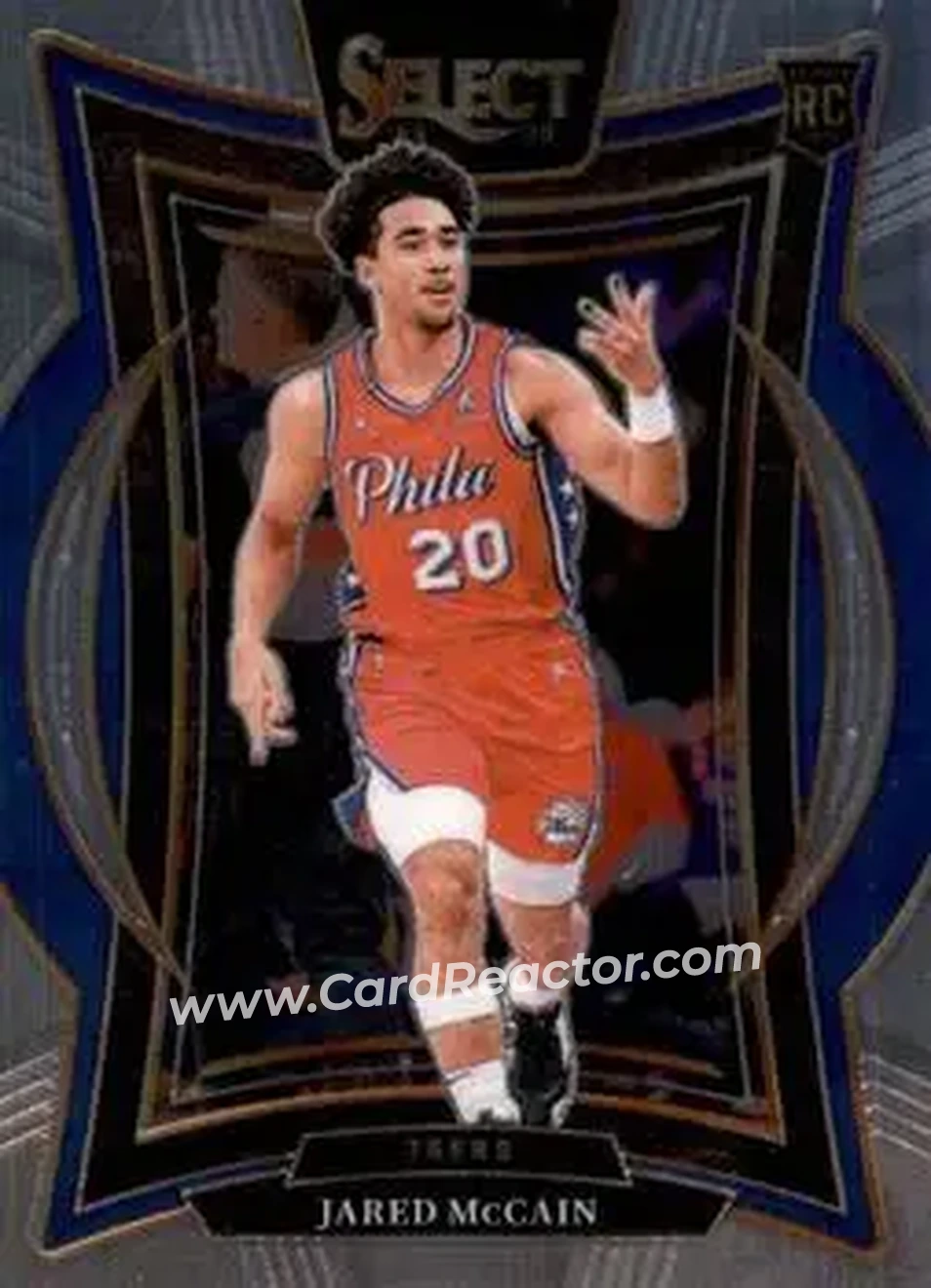 2024-25 Panini Select #82 - Jared McCain - Philadelphia 76ers - Front 2024-25 Panini Select #82 - Jared McCain - Philadelphia 76ers - Front