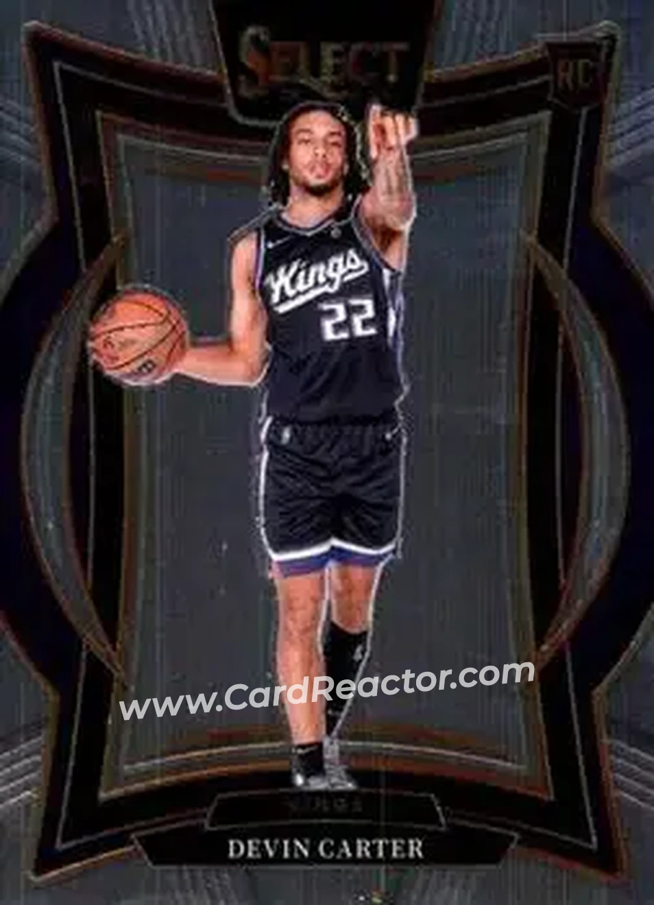 2024-25 Panini Select #92 - Devin Carter - Sacramento Kings - Front