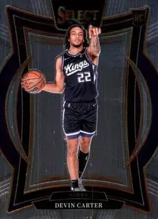 2024-25 Panini Select #92 - Devin Carter - Sacramento Kings