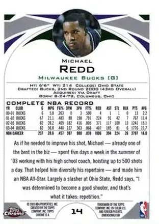 Michael Redd Rückseite