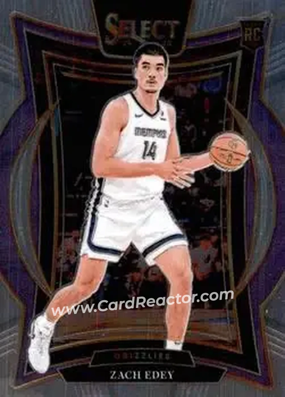 2024-25 Panini Select #98 - Zach Edey - Memphis Grizzlies - Front