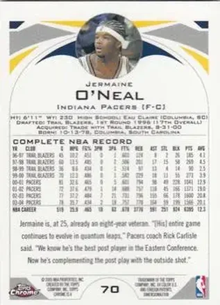 Retro di Jermaine O'Neal