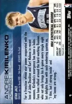 Back of Andrei Kirilenko