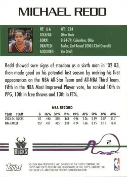 Back of Michael Redd