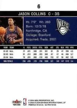 Back of Jason Collins