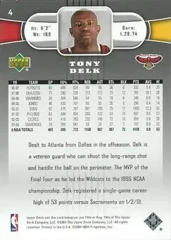 Back of Tony Delk