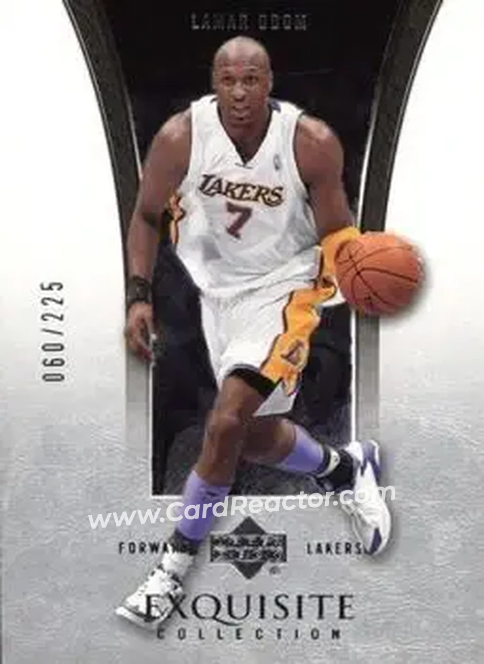 2004-05 Upper Deck Exquisite Collection #17 - Lamar Odom - Los Angeles Lakers 2004-05 Upper Deck Exquisite Collection #17 - Lamar Odom - Los Angeles Lakers