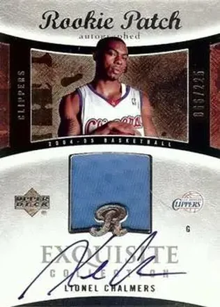 2004-05 Upper Deck Exquisite Collection #71 - Lionel Chalmers - Los Angeles Clippers