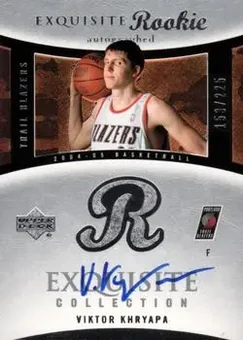 2004-05 Upper Deck Exquisite Collection #79 - Victor Khryapa - Portland Trail Blazers