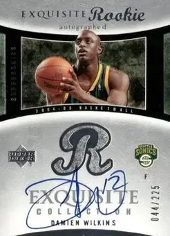 2004-05 Upper Deck Exquisite Collection #82 - Damien Wilkins - Seattle SuperSonics 2004-05 Upper Deck Exquisite Collection #82 - Damien Wilkins - Seattle SuperSonics