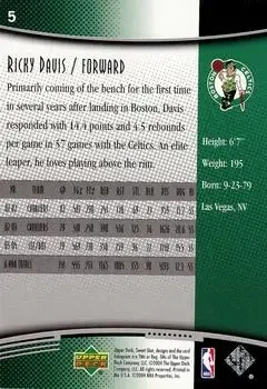 Back of Ricky Davis