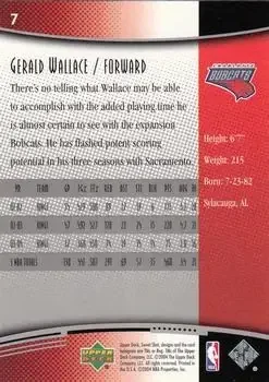 Back of Gerald Wallace