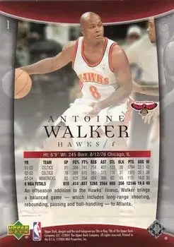 Back of Antoine Walker