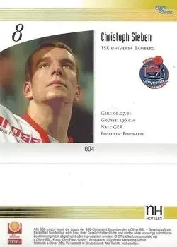 Back of Christoph Sieben