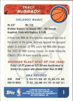 Back of Tracy McGrady