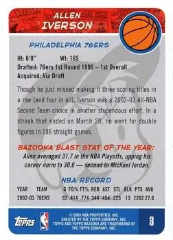 Back of Allen Iverson