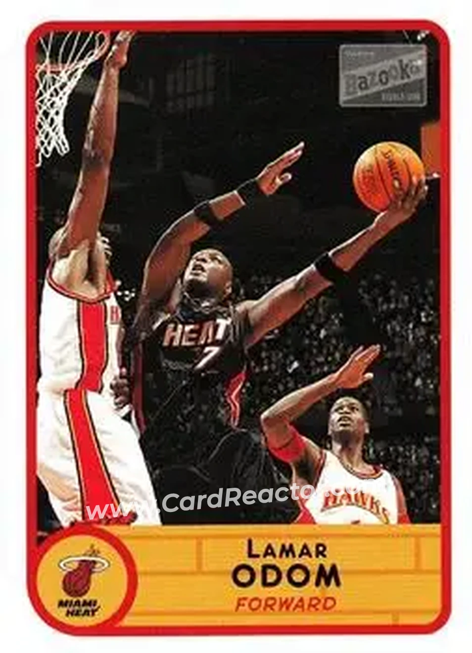 2003-04 Bazooka #7 - Lamar Odom - Miami Heat
