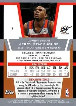 Back of Jerry Stackhouse