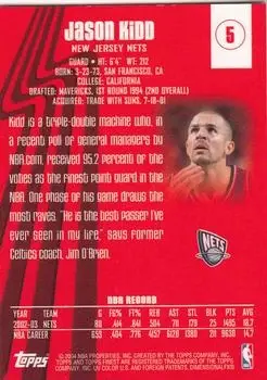 Back of Jason Kidd