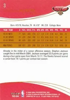 Back of Stephen Jackson